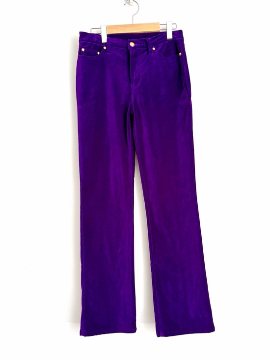Diane Gilman Denim - Vintage Purple Cotton Velvet Jeans - Whimsigoth - Size 4